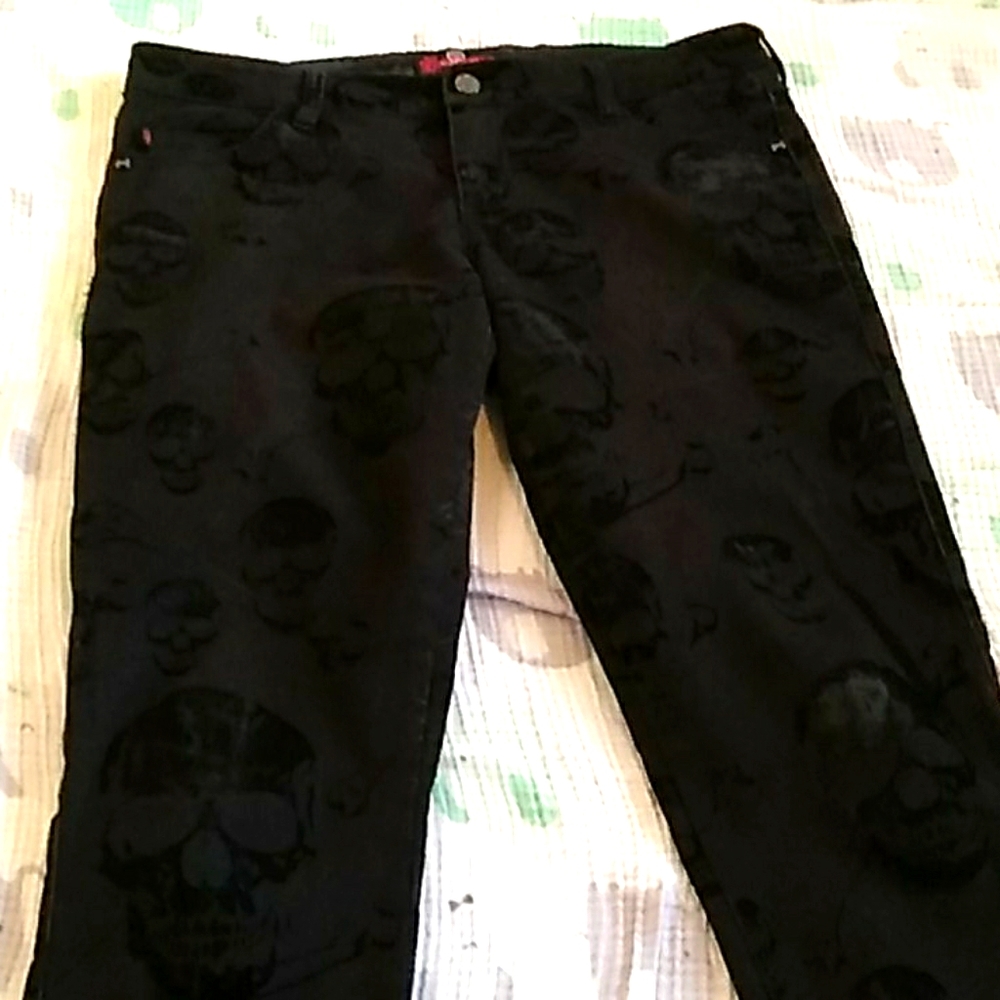 Royal Bones Black Skull Pants